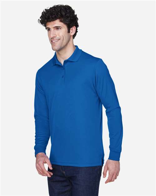 CORE365 88192 Men's Pinnacle Performance Long Sleeve Piqu·Polo - Side view