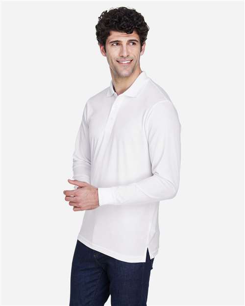 CORE365 88192 Men's Pinnacle Performance Long Sleeve Piqu·Polo - Side view