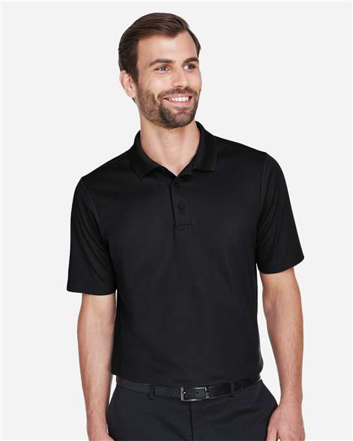 Devon & Jones DG20 Men's CrownLux Performance? Plaited Polo - Front view