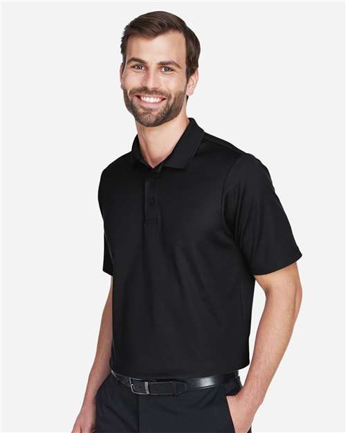 Devon & Jones DG20 Men's CrownLux Performance? Plaited Polo - Side view