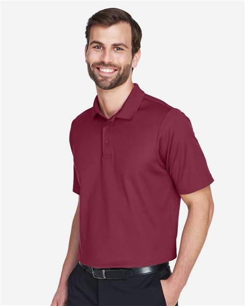 Devon & Jones DG20 Men's CrownLux Performance? Plaited Polo - Side view