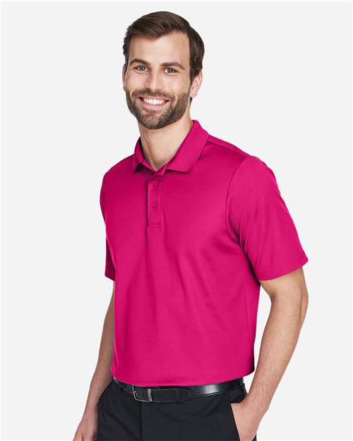 Devon & Jones DG20 Men's CrownLux Performance? Plaited Polo - Side view