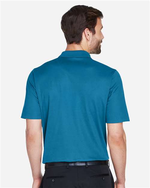 Devon & Jones DG20 Men's CrownLux Performance? Plaited Polo - Back view