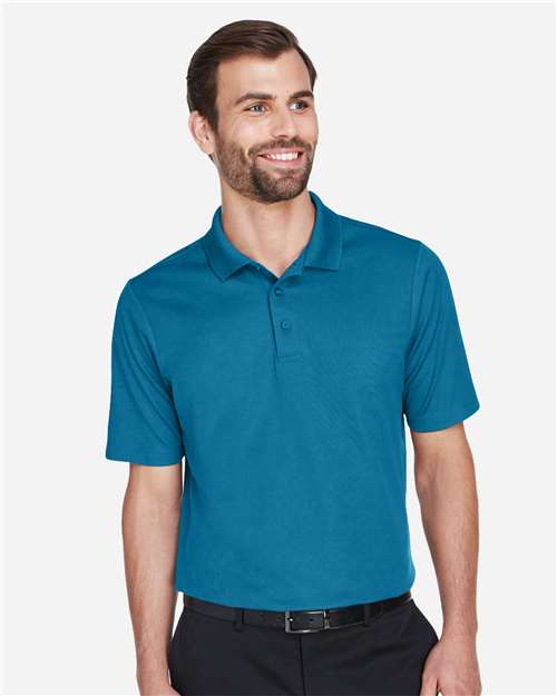 Devon & Jones DG20 Men's CrownLux Performance? Plaited Polo - Front view
