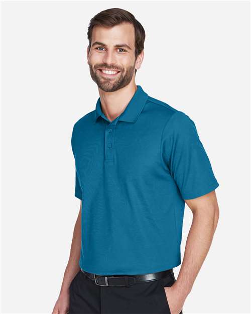 Devon & Jones DG20 Men's CrownLux Performance? Plaited Polo - Side view