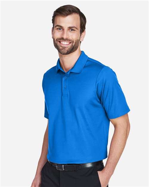 Devon & Jones DG20 Men's CrownLux Performance? Plaited Polo - Side view