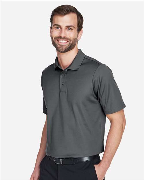 Devon & Jones DG20 Men's CrownLux Performance? Plaited Polo - Side view
