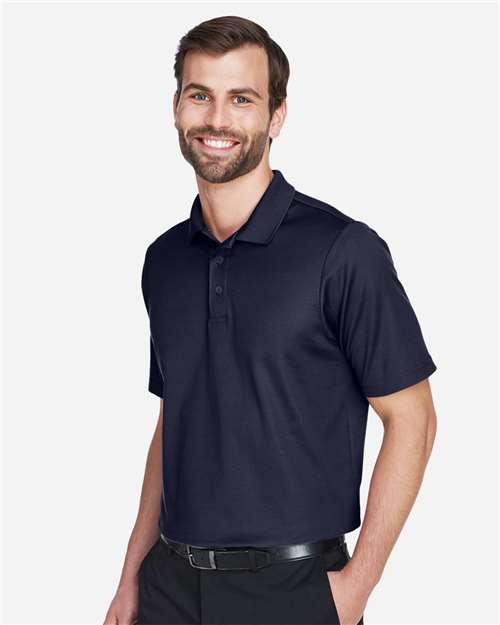 Devon & Jones DG20 Men's CrownLux Performance? Plaited Polo - Side view