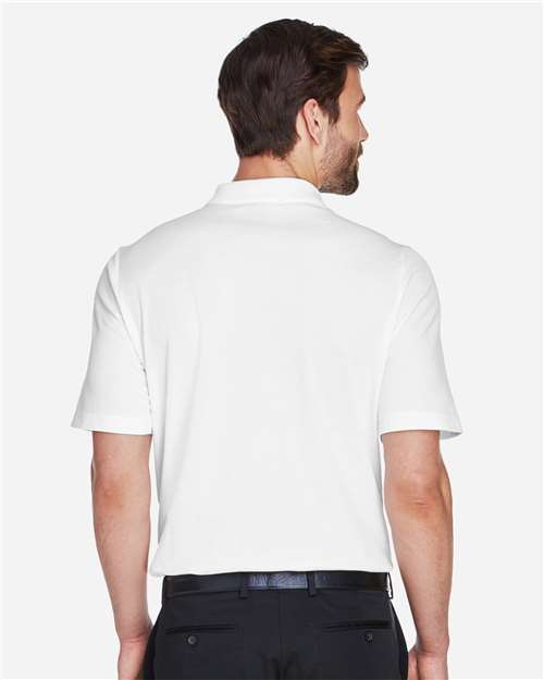 Devon & Jones DG20 Men's CrownLux Performance? Plaited Polo - Back view