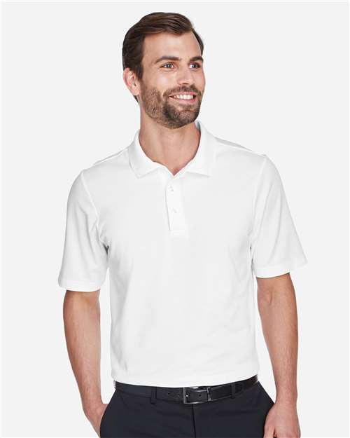 Devon & Jones DG20 Men's CrownLux Performance? Plaited Polo - Front view