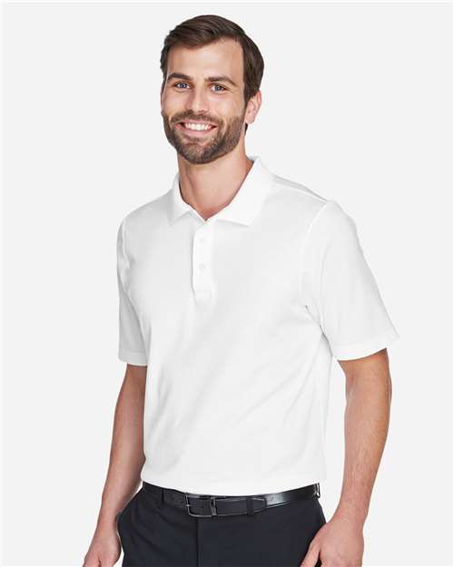 Devon & Jones DG20 Men's CrownLux Performance? Plaited Polo - Side view