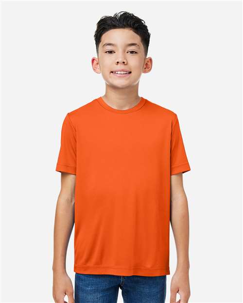 CORE365 CE10Y Youth Capital Performance T-Shirt - Front view