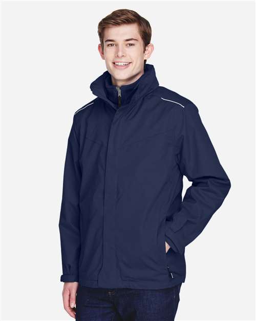 CORE365 88205 Men's Region 3-in-1 Jacket with Fleece Liner - Side view