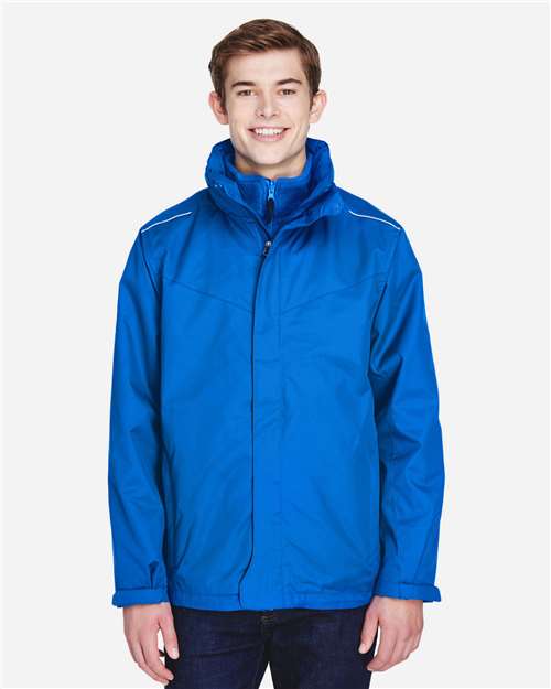 CORE365 88205 Men's Region 3-in-1 Jacket with Fleece Liner - Front view