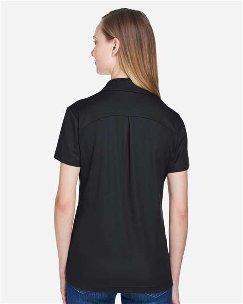 Devon & Jones DG20W Women's CrownLux Performance??Plaited Polo - Back view