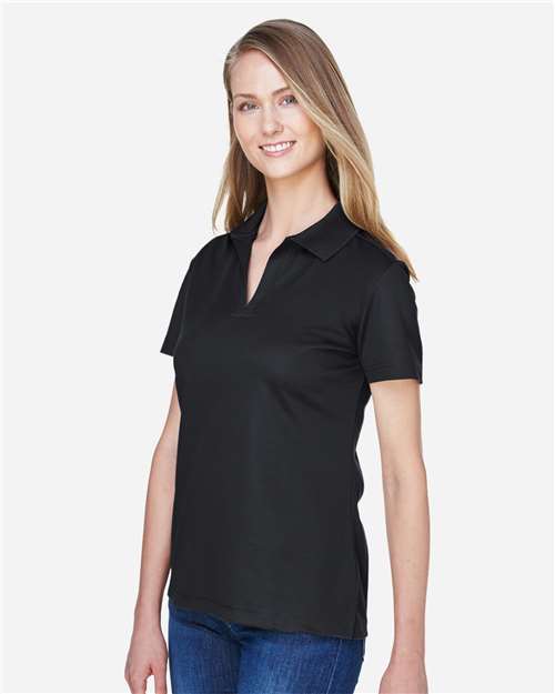 Devon & Jones DG20W Women's CrownLux Performance??Plaited Polo - Side view