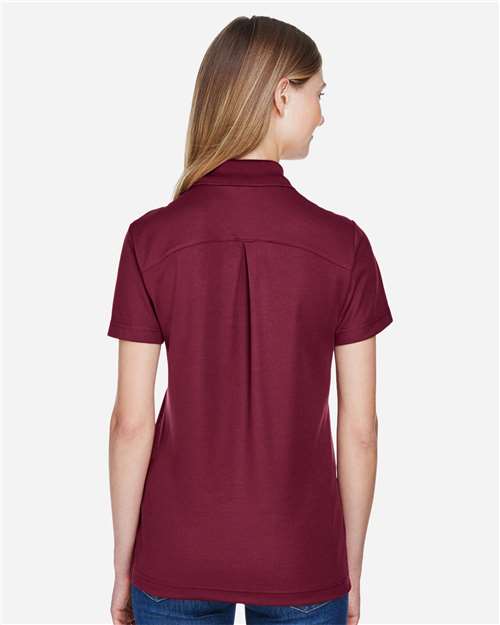 Devon & Jones DG20W Women's CrownLux Performance??Plaited Polo - Back view