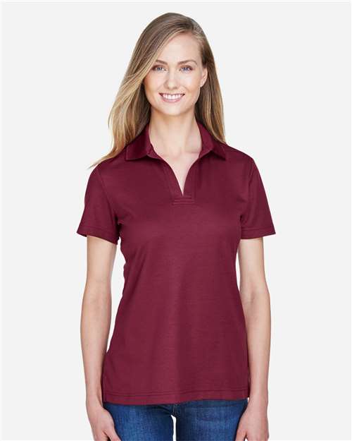 Devon & Jones DG20W Women's CrownLux Performance??Plaited Polo - Front view