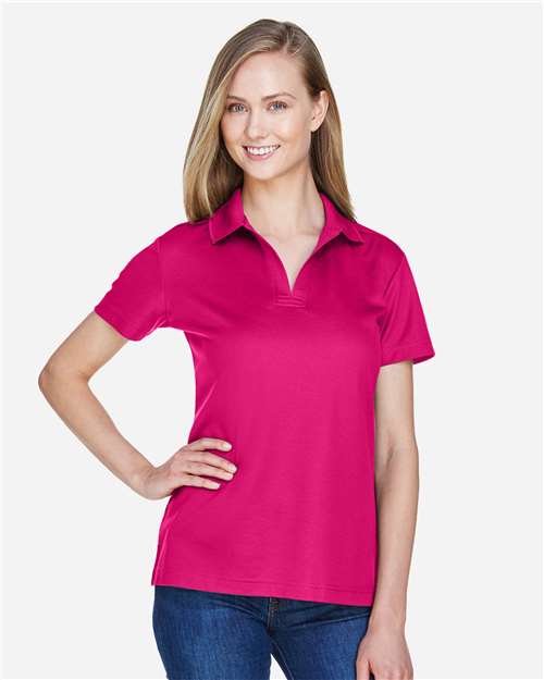 Devon & Jones DG20W Women's CrownLux Performance??Plaited Polo - Front view