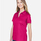 Devon & Jones DG20W Women's CrownLux Performance??Plaited Polo - Side view