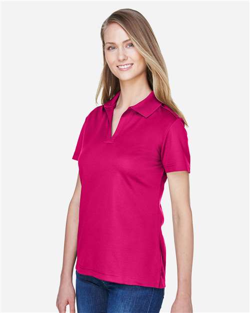 Devon & Jones DG20W Women's CrownLux Performance??Plaited Polo - Side view