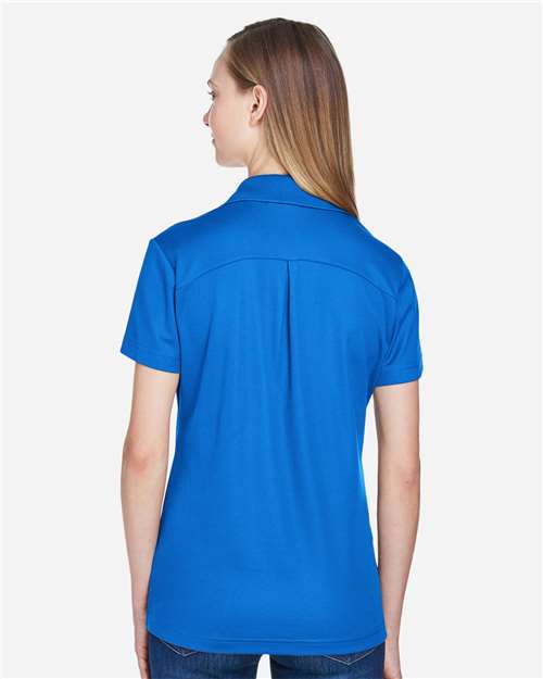 Devon & Jones DG20W Women's CrownLux Performance??Plaited Polo - Back view