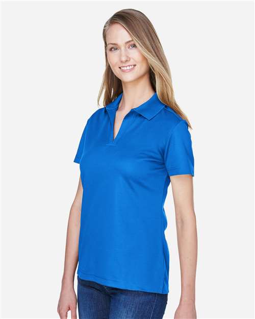 Devon & Jones DG20W Women's CrownLux Performance??Plaited Polo - Side view