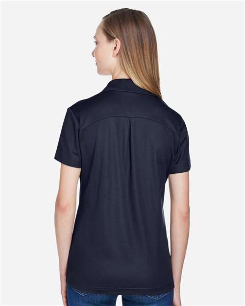 Devon & Jones DG20W Women's CrownLux Performance??Plaited Polo - Back view