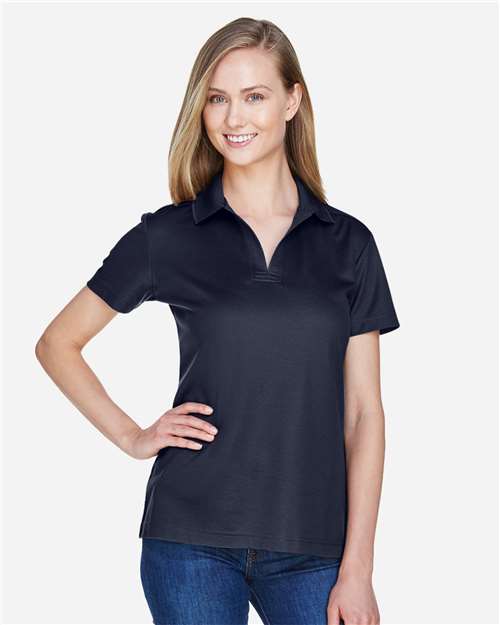 Devon & Jones DG20W Women's CrownLux Performance??Plaited Polo - Front view