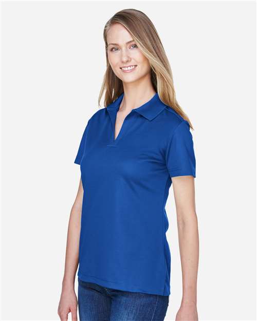 Devon & Jones DG20W Women's CrownLux Performance??Plaited Polo - Side view