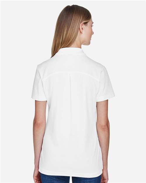 Devon & Jones DG20W Women's CrownLux Performance??Plaited Polo - Back view