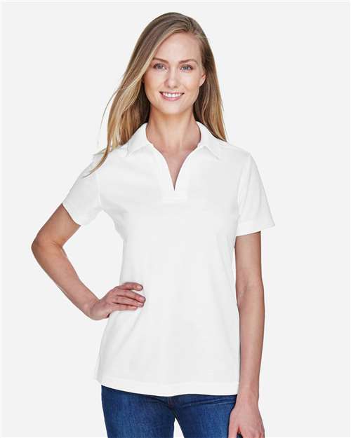 Devon & Jones DG20W Women's CrownLux Performance??Plaited Polo - Front view