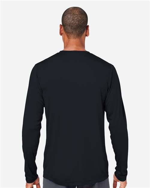 CORE365 CE10L Unisex Capital Long Sleeve Performance T-Shirt - Back view