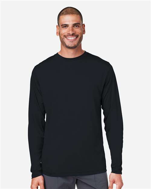 CORE365 CE10L Unisex Capital Long Sleeve Performance T-Shirt - Front view