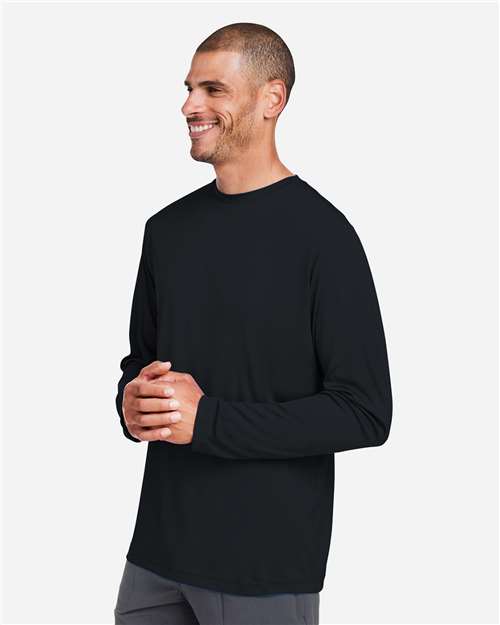 CORE365 CE10L Unisex Capital Long Sleeve Performance T-Shirt - Side view