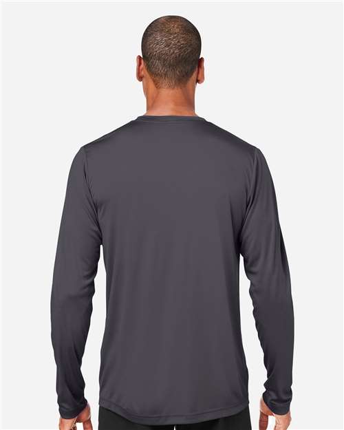 CORE365 CE10L Unisex Capital Long Sleeve Performance T-Shirt - Back view
