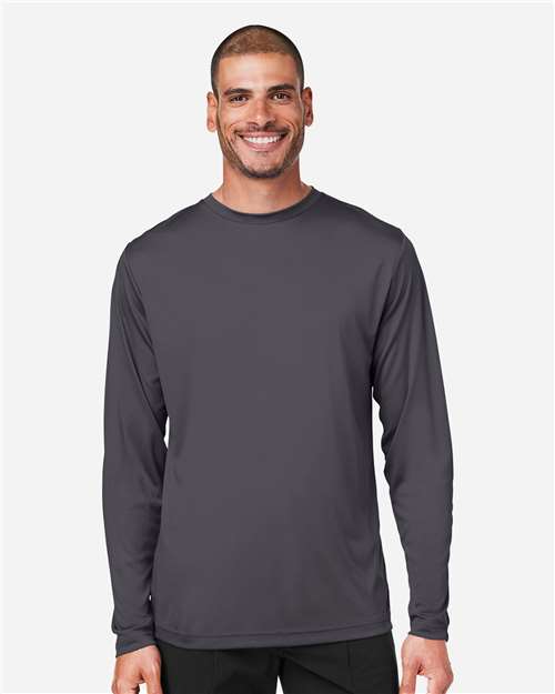 CORE365 CE10L Unisex Capital Long Sleeve Performance T-Shirt - Front view