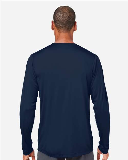 CORE365 CE10L Unisex Capital Long Sleeve Performance T-Shirt - Back view