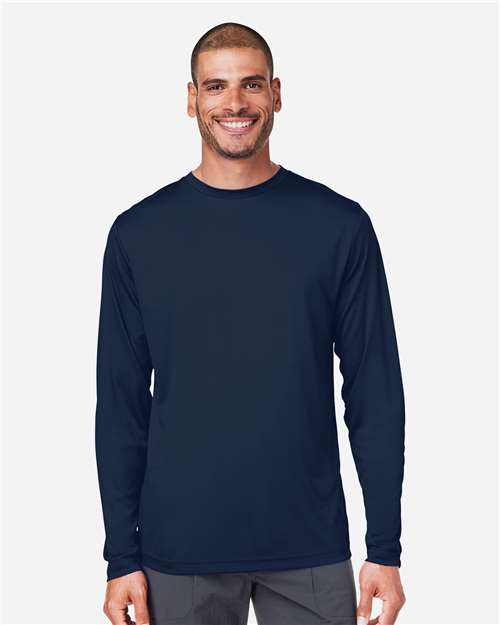 CORE365 CE10L Unisex Capital Long Sleeve Performance T-Shirt - Front view