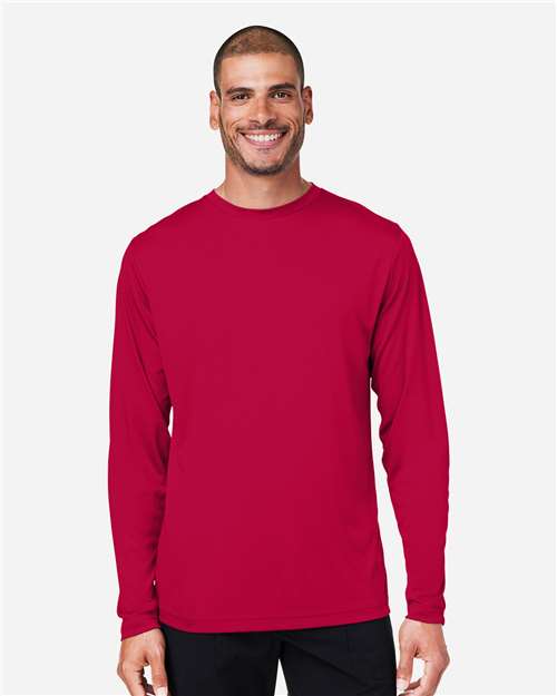 CORE365 CE10L Unisex Capital Long Sleeve Performance T-Shirt - Front view