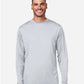CORE365 CE10L Unisex Capital Long Sleeve Performance T-Shirt - Front view