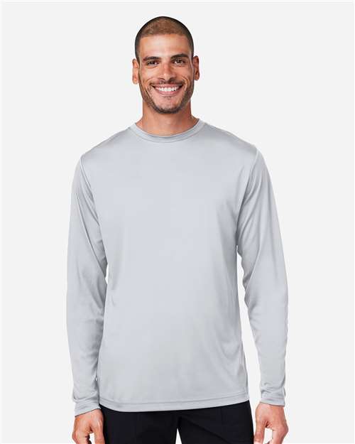 CORE365 CE10L Unisex Capital Long Sleeve Performance T-Shirt - Front view