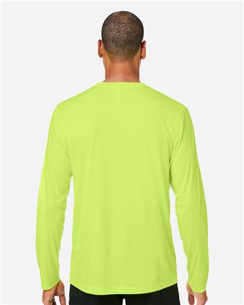 CORE365 CE10L Unisex Capital Long Sleeve Performance T-Shirt - Back view