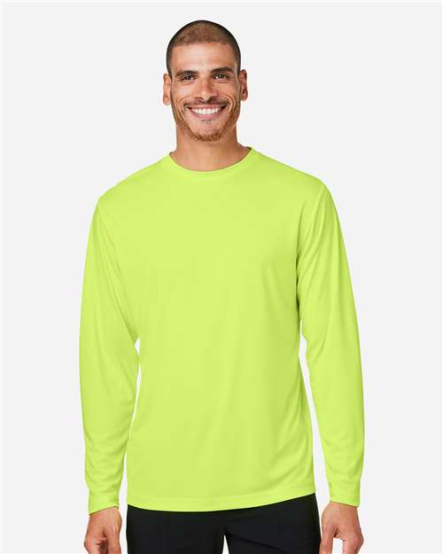 CORE365 CE10L Unisex Capital Long Sleeve Performance T-Shirt - Front view