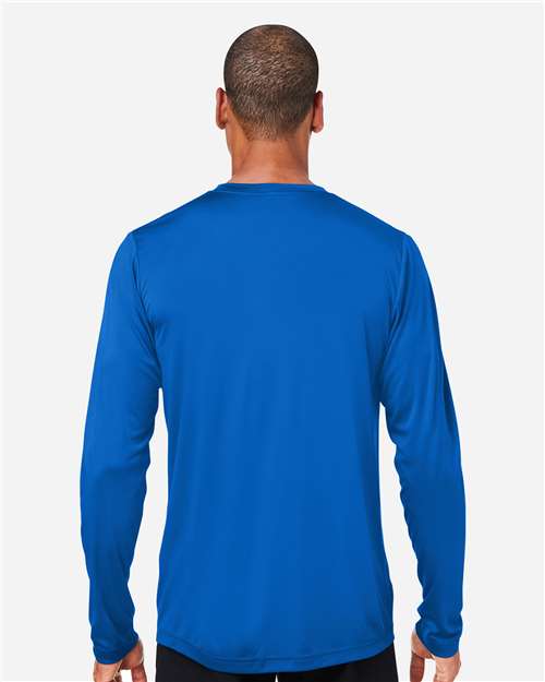 CORE365 CE10L Unisex Capital Long Sleeve Performance T-Shirt - Back view