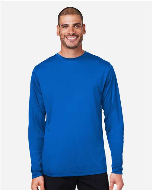 CORE365 CE10L Unisex Capital Long Sleeve Performance T-Shirt - Front view