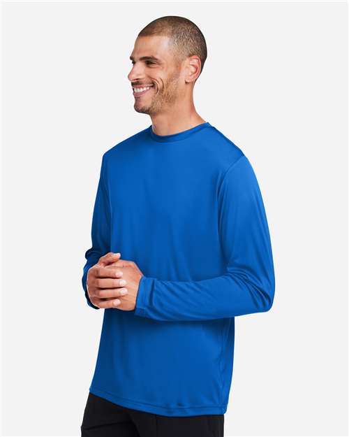 CORE365 CE10L Unisex Capital Long Sleeve Performance T-Shirt - Side view