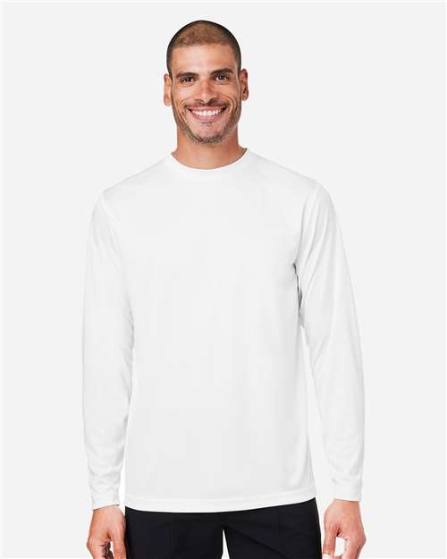 CORE365 CE10L Unisex Capital Long Sleeve Performance T-Shirt - Front view