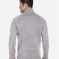 Devon & Jones DG792 Unisex Bristol Sweater Fleece Quarter-Zip Pullover - Back view