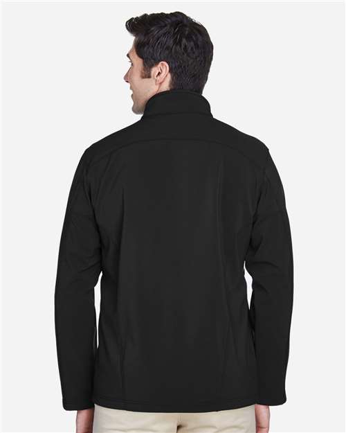 CORE365 88184 Men's Cruise Two-Layer Fleece Bonded Soft Shell Jacket - Back view
